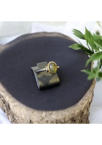 Labradorit Taşı Gümüş Yüzük