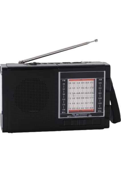 Nostalji Radyo LED Fener Işıklı Bluetooth Hoparlör Usb/tf +Solar Panel Güneş Enerjili Şarjlı Batarya