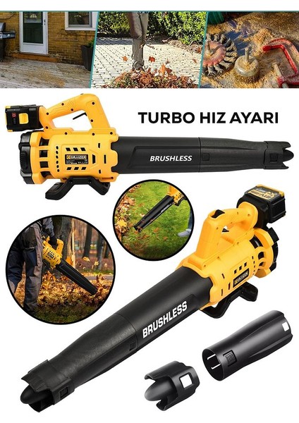 21 V Çift Akülü Turbo Motor 2800 Rpm Yaprak Hava Üfleme Makinesi fiyatları