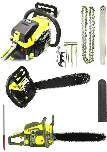 Germany Ekstra Güçlü 52CC 2.9 Hp 8000 Rpm Benzinli Testere Sarı fiyatları