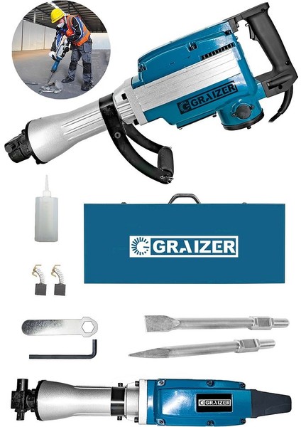 Powerforge 5800 Pro 17 kg Büyük Tip Kırıcı Hilti 70 Joule Taşıma Çantalı
