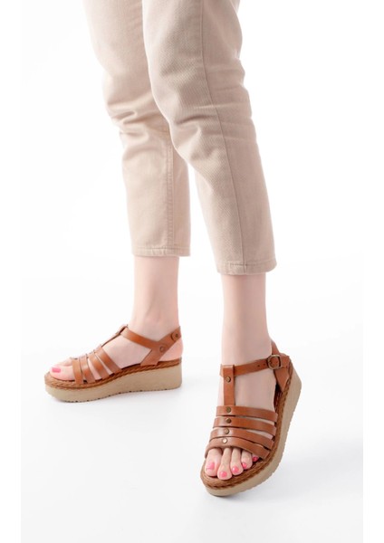 730-142 Taba Hakiki Deri Ortopedik Taban Kadın Sandalet fiyatları