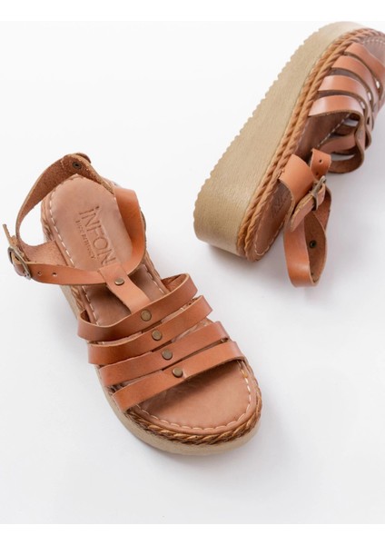 730-142 Taba Hakiki Deri Ortopedik Taban Kadın Sandalet fırsatları