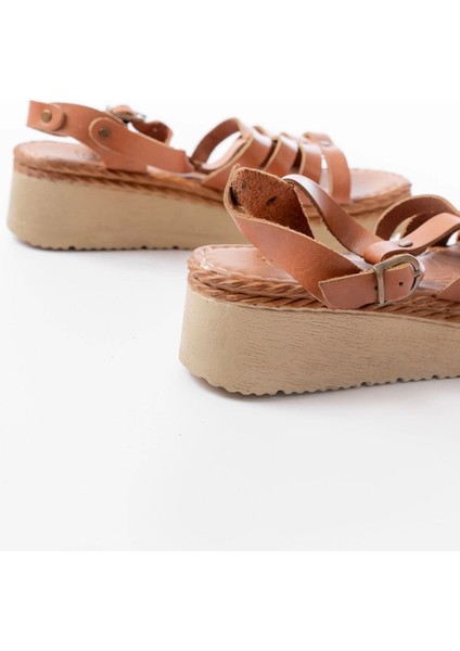 730-142 Taba Hakiki Deri Ortopedik Taban Kadın Sandalet indirimleri