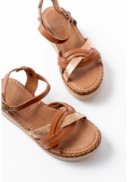 730-037 Taba Ayna Hakiki Deri Ortopedik Taban Kadın Sandalet fırsatları