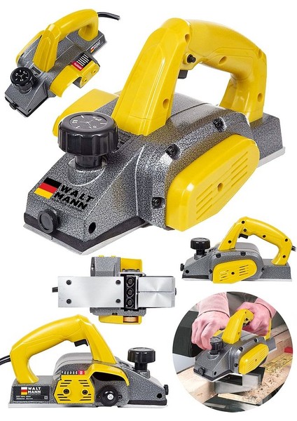 4200 W Sjs Bakir Sargili Metal Sanziman Motor Korumali Cift Bicakli Planya Rende Makinesi