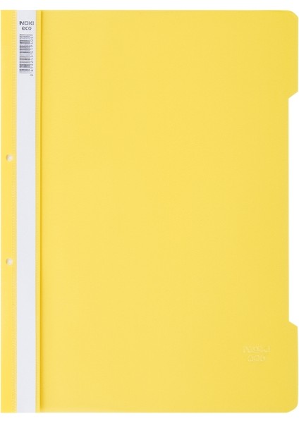 Eco Telli Dosya, Sarı, 50'li Paket, A4 Boyut, 2 Delikli Yapı