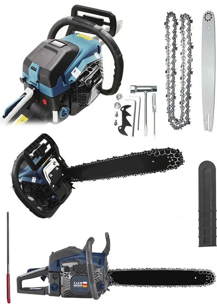 Germany Ekstra Güçlü 52CC 2.9 Hp 8000 Rpm Benzinli Testere Turkuaz