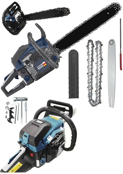 Germany Ekstra Güçlü 52CC 2.9 Hp 8000 Rpm Benzinli Testere Turkuaz fiyatları