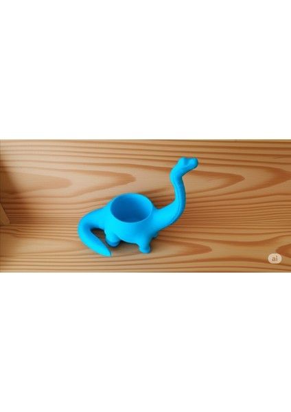 Almila 3D Baskı Dinozor Saksı – Sukulent ve Kaktüs Için Dekoratif Mini Saksı