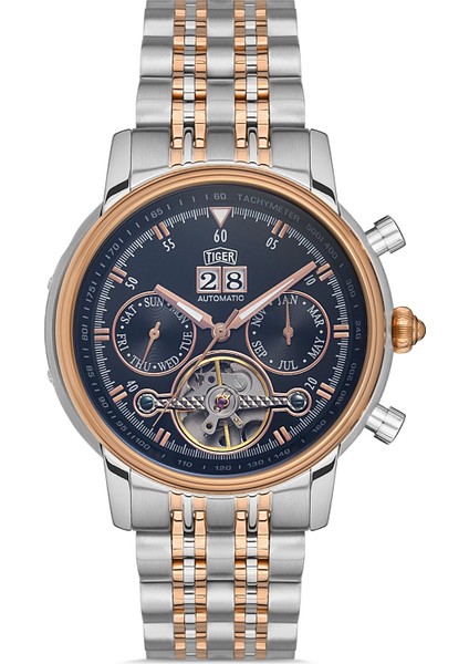 TI-599F Tıger Otomatik Çelik Erkek Saati