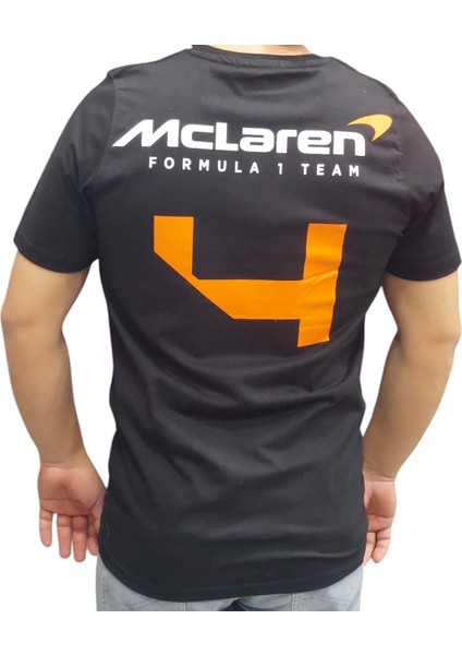 Erkek Yuvarlak Yakalı Yazılı Baskılı Kısa Kollu Siyah Tişört Ety-And fiyatları