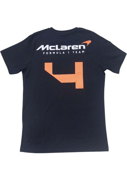 Erkek Yuvarlak Yakalı Yazılı Baskılı Kısa Kollu Siyah Tişört Ety-And fırsatları