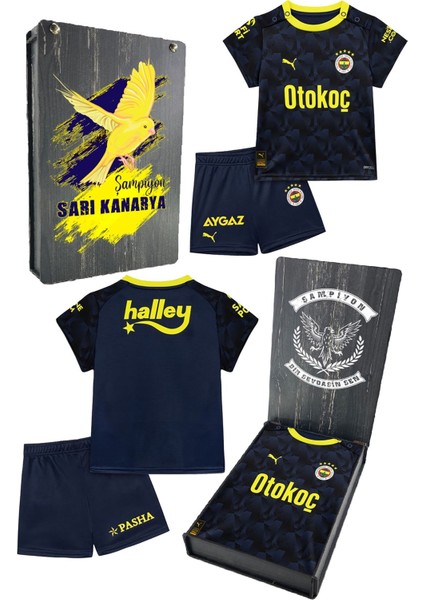 Orijinal Lisanslı 23/24 Lacivert Mini Forma Set Hediyelik Ahşap Kutulu