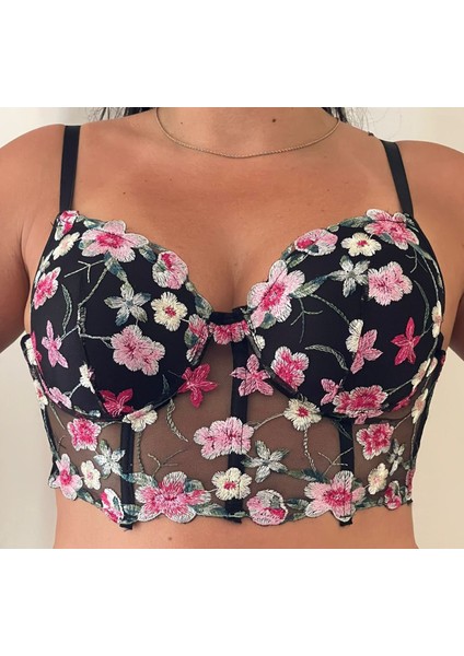 Nikita's Design Çiçekli Dolgulu Sütyen Külot Takımı modelleri