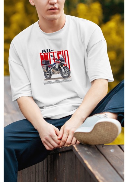 Unisex All Terrain Baskılı Oversize Tshirt