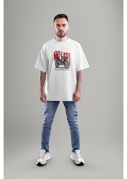 Unisex All Terrain Baskılı Oversize Tshirt fırsatları