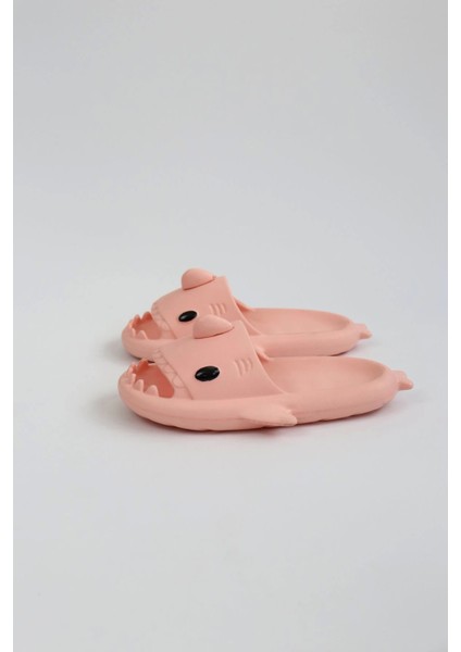 WG500 Köpekbalığı Pembe Unisex Tam Ortopedik Terlik Shark Slides