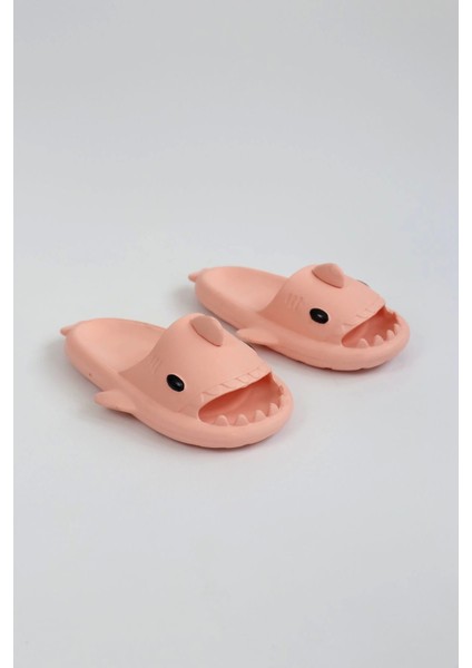 WG500 Köpekbalığı Pembe Unisex Tam Ortopedik Terlik Shark Slides