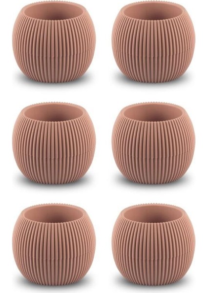 KRS-361 Plastik Mercan Kaktüs Saksı 0.15 Litre Soft Pembe 6 Adet