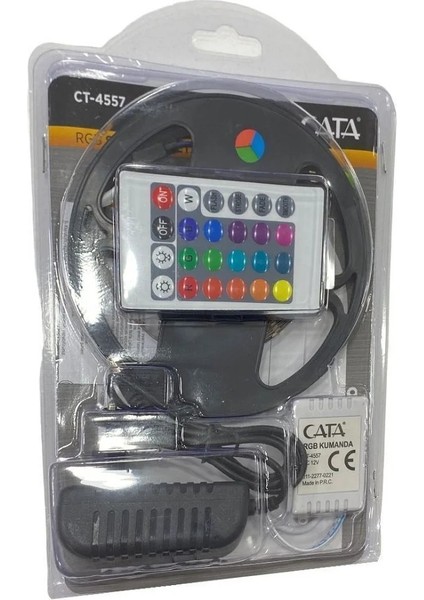 Rgb Şerit LED Tak Çalıştır Adaptörlü
