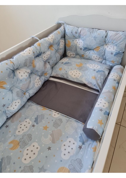 70X140 Beşik Uyumlu 4 Parça Beşik Kenar Koruma Takımı – %100 Pamuk – Yıkanabilir fiyatları