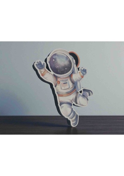 Ahşap Astronot Uzay Temalı Figür Magnet 5 cm 20 Adet