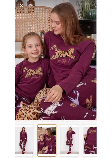 Annekız %100 Pamuk Pijama Takımı [anne Kız Farklıdır Sepete Tek Tek Eklemeniz Gerekir]