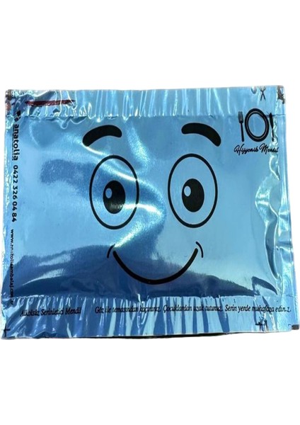 Tek Kullanımlık Islak Mendil 6X10 cm 1000 Adet ( Emoji Baskılı )
