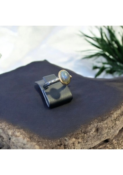 Labradorit Taşı Gümüş Yüzük
