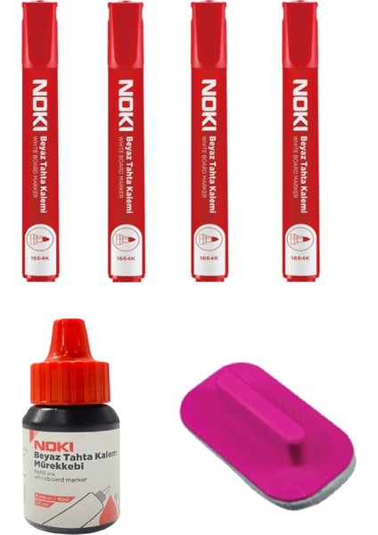 Kırmızı Tahta Kalem Seti