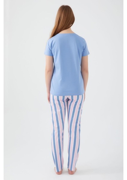 Pamuklu Kısa Kollu Kadın Pijama Takımı V11 indirimleri