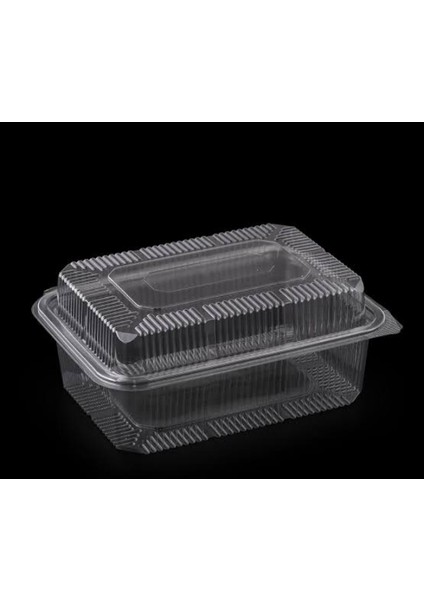 Plastik Kap 1500 cc Yüksek Kapaklı Kap 100 Adet