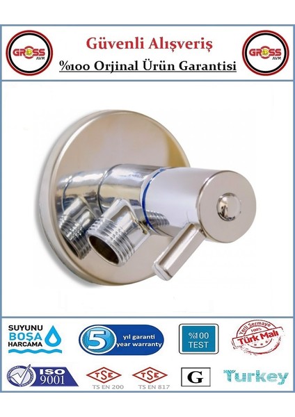 Çubuk Kol Ara Musluk - Taharet Musluğu - Orjinal Ürün - 5 Yıl Garanti