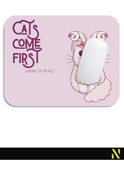 Sevimli Kediler Burç Temalı Koç Burcu Desenli Ergonomik Mouse Pad - 23 cm x 19 cm - Kaydırmaz Taban Ev ve Ofis Kullanımı Için Ideal Fare Altlığı Mousepad fırsatları