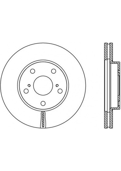 Ön Fren Aynasi Corolla -Auris 1.4 Vvti-1.6 07- 275X22X5DL Havali Dpmah