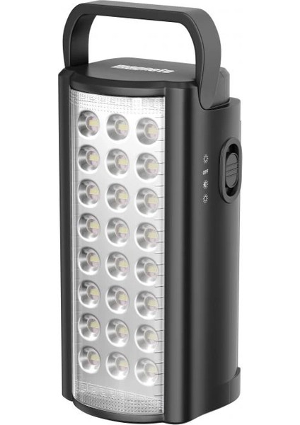 USB Şarj Çıkışlı 24 LED 80 Saat Akülü Şarjlı Işıldak (5047)