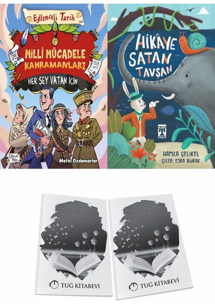 Milli Mücadele Kahramanları Her Şey Vatan Için ve Hikaye Satan Tavşan + Hediyeli