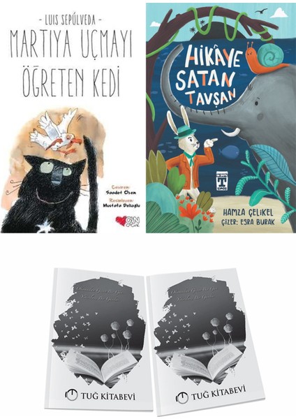 Martıya Uçmayı Öğreten Kedi ve Hikaye Satan Tavşan + Hediyeli