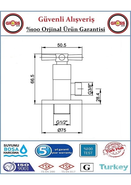 Koç Başı Ara Musluk - Taharet Musluğu - Orjinal Ürün - 5 Yıl Garanti modelleri