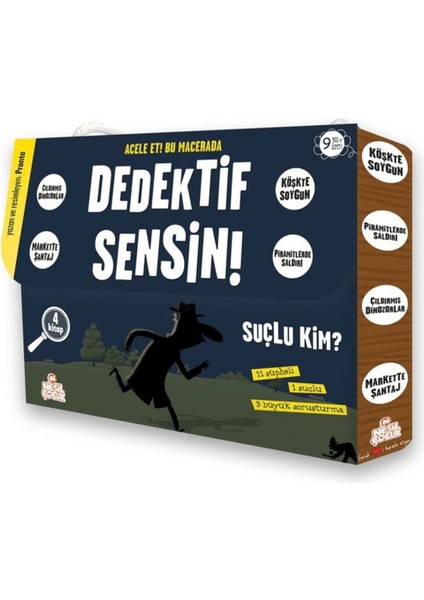 Dedektif Sensin (4 Kitap Takım)