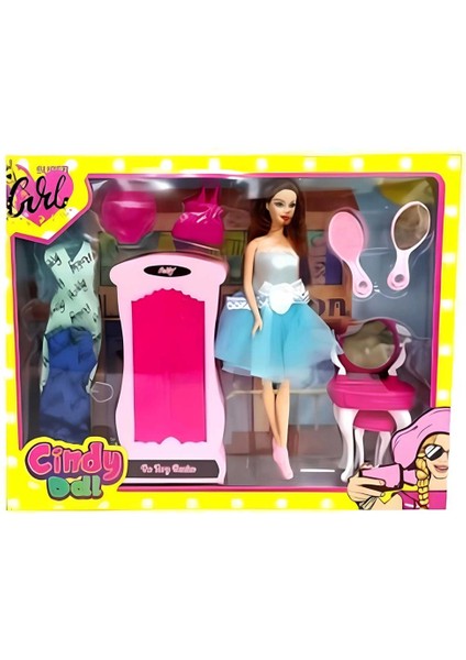 Nessiworld Oydaş Cindy Doll Dolaplı Makyaj Masalı Bebek 02453
