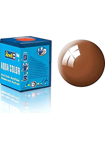 Revell 80 -Aqua Color Mud Brown - Gloss Boya- 18 ml