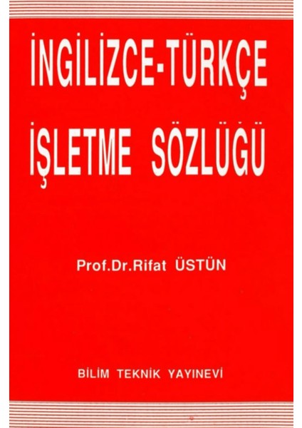 Ingilizce - Türkçe Işletme Sözlüğü