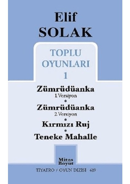 Toplu Oyunları 1 / Zümrüdüanka 1. Versiyon - Zümrüdüanka 2. Versiyon - Kırmızı Ruj - Teneke Mahalle