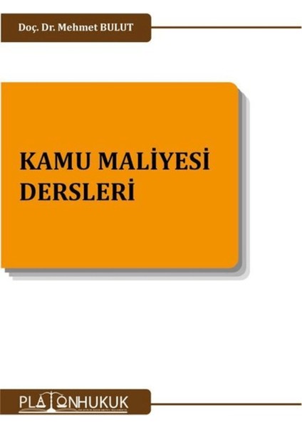 Kamu Maliyesi Dersleri