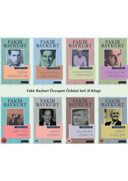 Fakir Baykurt Özyaşam Öyküsü Seti (8 Kitap Takım)