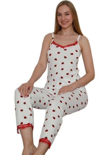 Ip Askılı Dantelli Kadın Pijama Takımı Milan Model Yazlık Takım S/xl modelleri