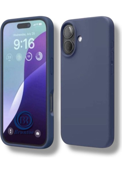 Apple Iphone 16 Plus Uyumlu Kılıf Yumuşak Silikon Içi Kadife Lansman Kapak .