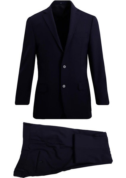 Lacivert Comfort Fit 6 Drop Takım Elbise